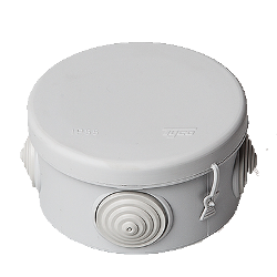 67025 Тусо Коробка распаячная о/у d 80, гл. 50, 4 входа