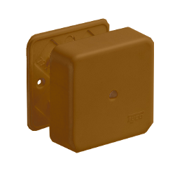 65005к Тусо Коробка универсальная для кабель-каналов, 80х80х25мм(коричневая)