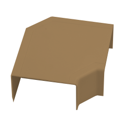 Поворот на 90° для РКК коричневый Поворот на 90° для кабель-канала 100*60 коричневый