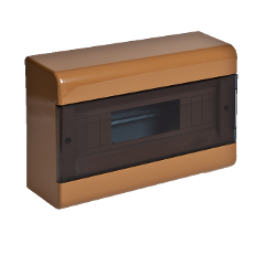 68029К Тусо Щиток о/п на 9 мод. с двер. 222х160х93мм (коричневый)