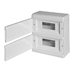 68018Б Тусо Щиток о/п на 18 мод. c 2-мя дв. 222х277х93мм (непрозрачная дверца)