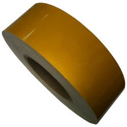 Световозвращающая лента клейкая 50мм*75м, желтая