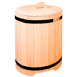 Чан с крышкой из кедра 60 литров