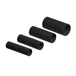 Муфта для трубы НПВХ черные Муфта черная