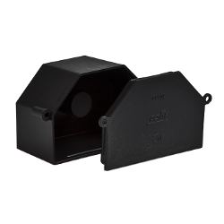 10132 Тусо Коробка распаячная 119*76.4 гл 60мм для заливки в бетон трапецевидная с крышкой