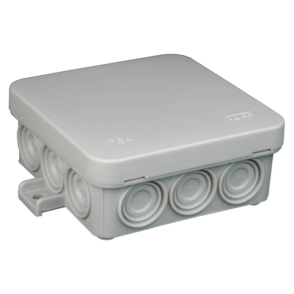 67093-Б Тусо Коробка распаячная о/у 85х85 гл. 35, 12 входов белая