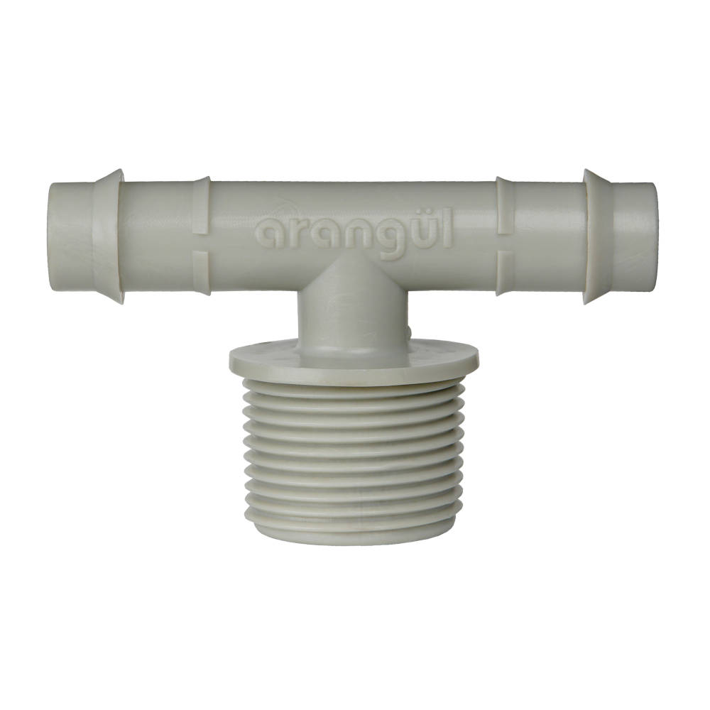 Тройник с наружной резьбой 16х3/4"х16 для магистральной трубки 16х1,0-1,5 Arangul