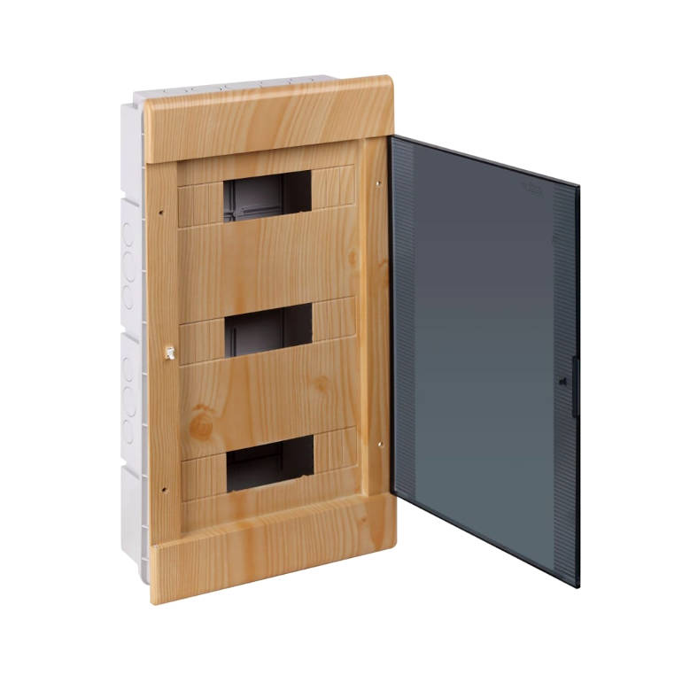 68136-27М Тусо.Щиток с/п на 36 мод. с двер. 547х299х103мм, сосна на светлой основе