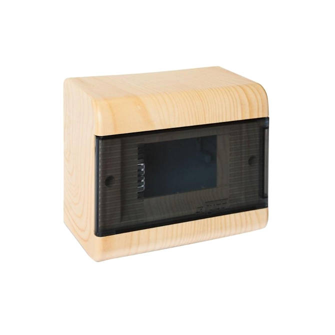 68026-27М Тусо Щиток о/п на 6 мод. с двер. 160х132х93мм, сосна на светлой основе