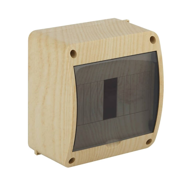 68306-27М Тусо.Щиток о/п на 6 мод. с вертикальной дверцей 140х125х85мм сосна на светлой основе