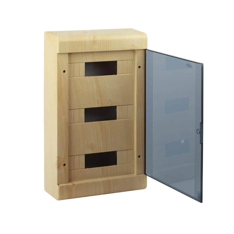 68036-27М Тусо.Щиток о/п на 36 мод. с двер. 520х303х117,5мм, сосна на светлой основе