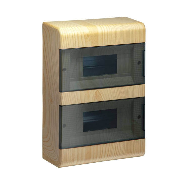 68018-27М Тусо Щиток о/п на 18 мод. c 2-мя дв. 225х323х94мм, сосна на светлой основе