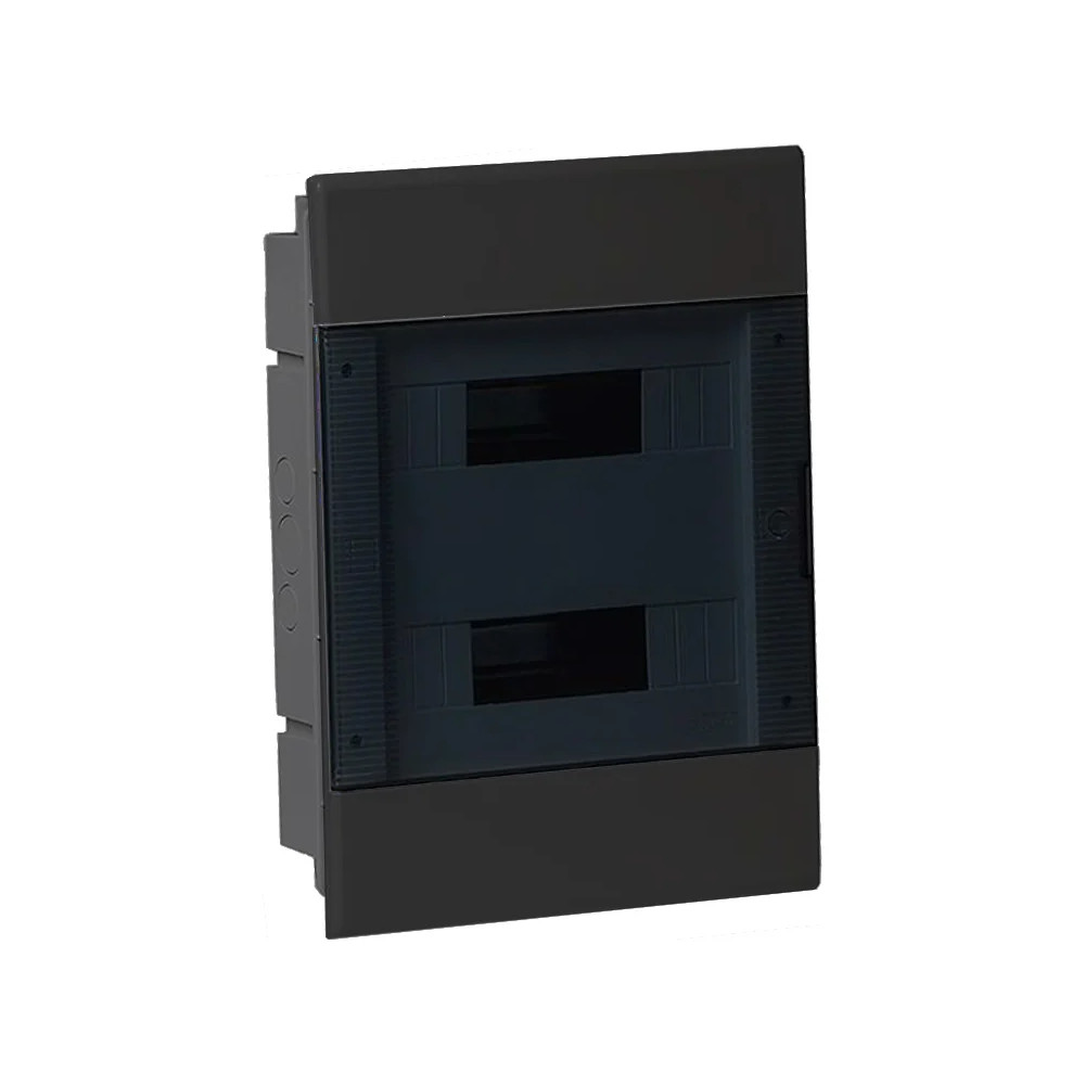 68124Ч Тусо Щиток с/п на 24 мод. с дверцей 415х299х103мм, черный